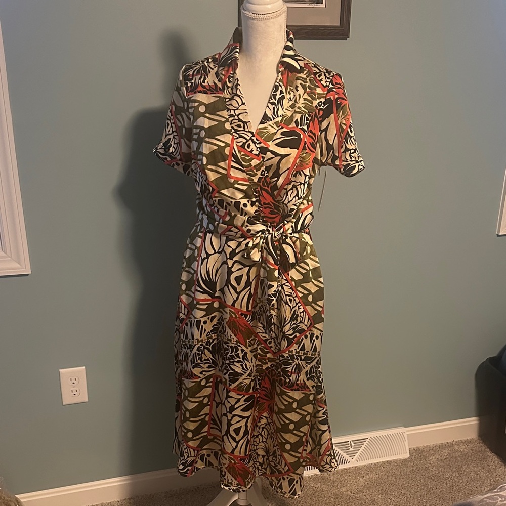 Short sleeve shirt dress